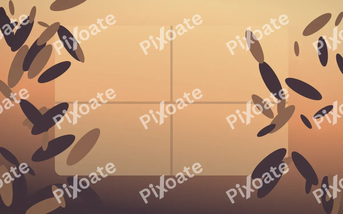 Biophilic Signature — colourful orange and pink biophilic background