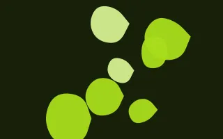 Acid Lime Pop Forms III — dark black and green blob background, variation III