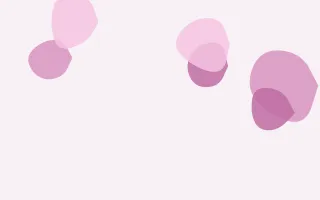 Berry Veil Forms III — light pink and white blob background, variation III