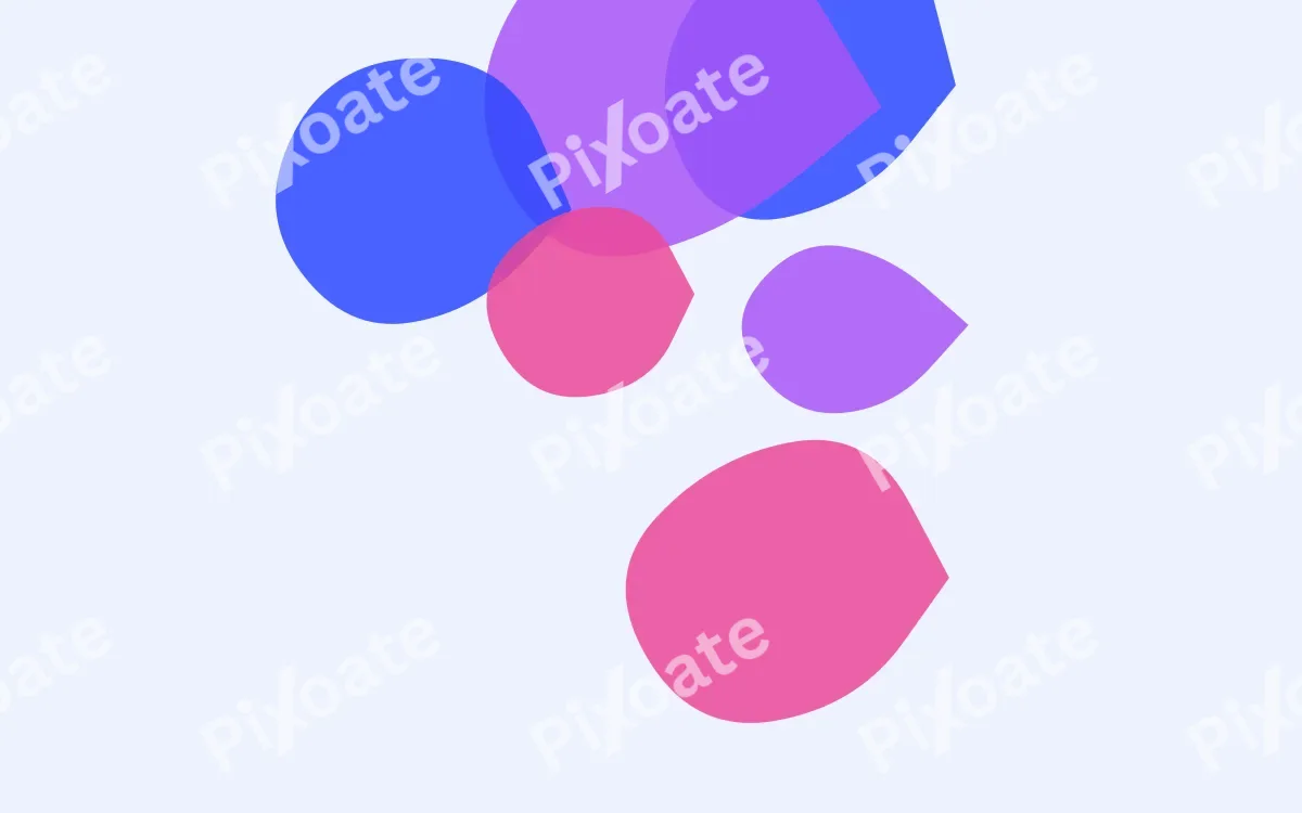 Pixoate Blobs Pixoate Blobs — colourful white, blue and purple blob background