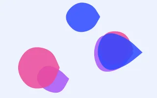 Pixoate Blobs II Pixoate Blobs II — colourful white, blue and purple blob background, variation II