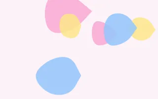 Candy Blobs — light white, pink and blue blob background