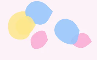 Candy Blobs III Candy Blobs III — light white, pink and blue blob background, variation III