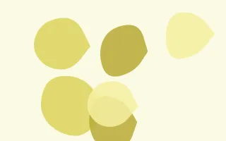 Citrine Forms II — light gold and beige blob background, variation II
