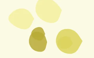 Citrine Forms III — light gold and beige blob background, variation III