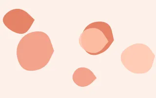 Coraline Forms II — light orange and white blob background, variation II