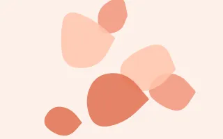 Coraline Forms III — light orange and white blob background, variation III