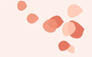 Coralline Pebbles III — light orange, red and white blob background, variation III