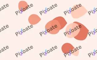 Coralline Pebbles III — light orange, red and white blob background, variation III