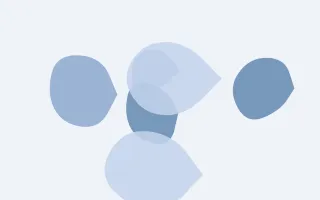 Denim Fade Forms II — light blue and white blob background, variation II