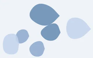 Denim Fade Forms III — light blue and white blob background, variation III