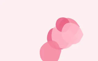 Flaminga Forms III — colourful red and white blob background, variation III