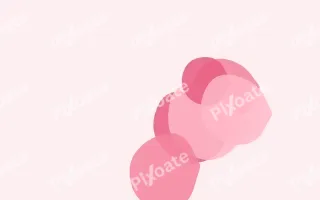 Flaminga Forms III — colourful red and white blob background, variation III