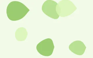 Honeydew Forms II — light green and white blob background, variation II