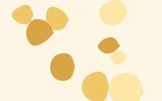 Honeywren Pebbles III — light gold and beige blob background, variation III