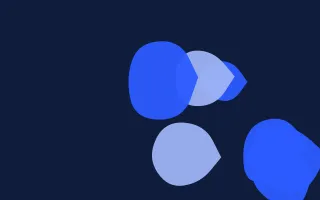 Klein Pop Forms — dark blue blob background