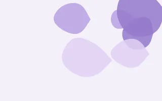 Lavandin Forms — light purple and white blob background