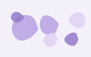 Lavandin Forms II — light purple and white blob background, variation II