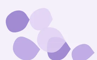 Lavandin Forms III — light purple and white blob background, variation III