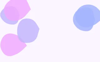 Lavender Blobs — light white, blue and purple blob background