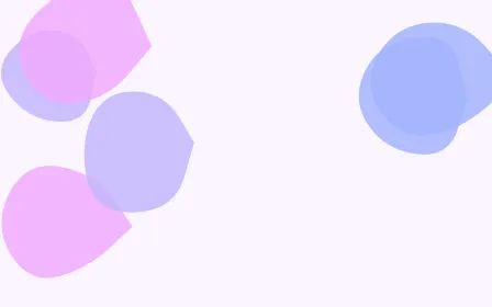 Lavender Blobs — light white, blue and purple blob background