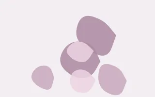 Mauvette Forms II — light pink and white blob background, variation II