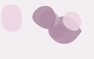 Mauvette Forms III — light pink and white blob background, variation III