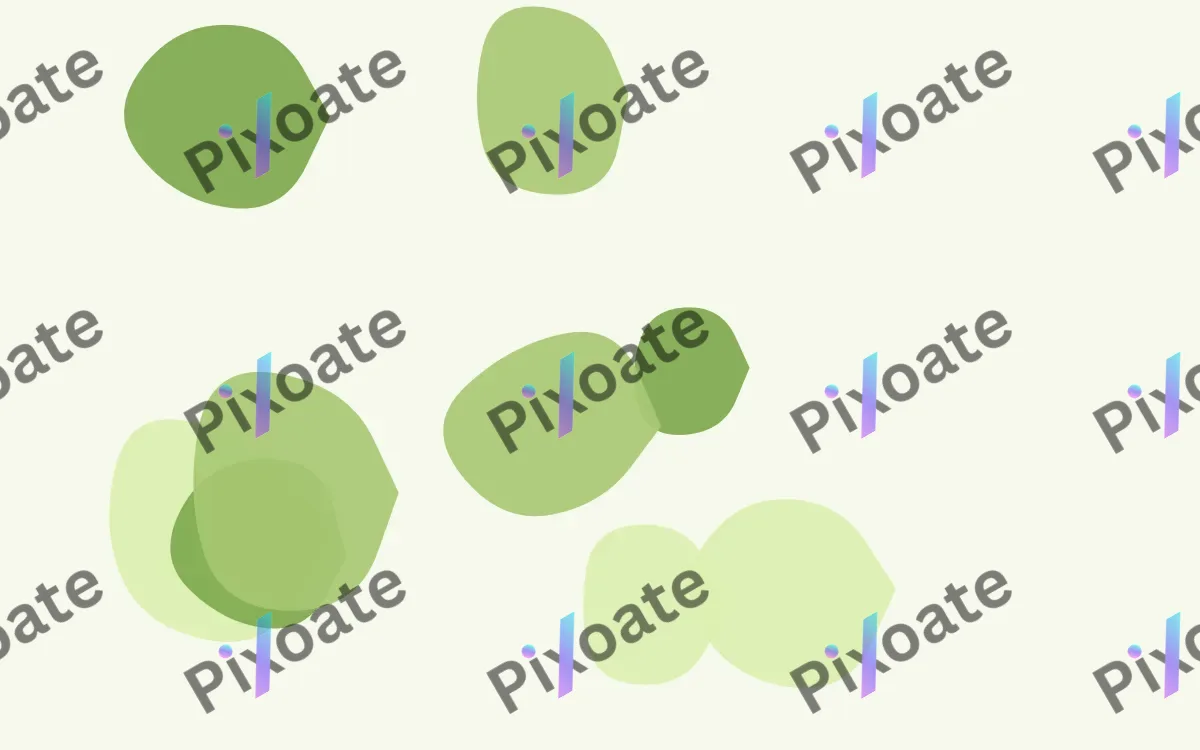 Meadowlark Pebbles — light green and white blob background