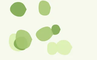 Meadowlark Pebbles — light green and white blob background