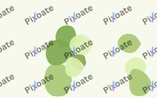 Meadowlark Pebbles III — light green and white blob background, variation III