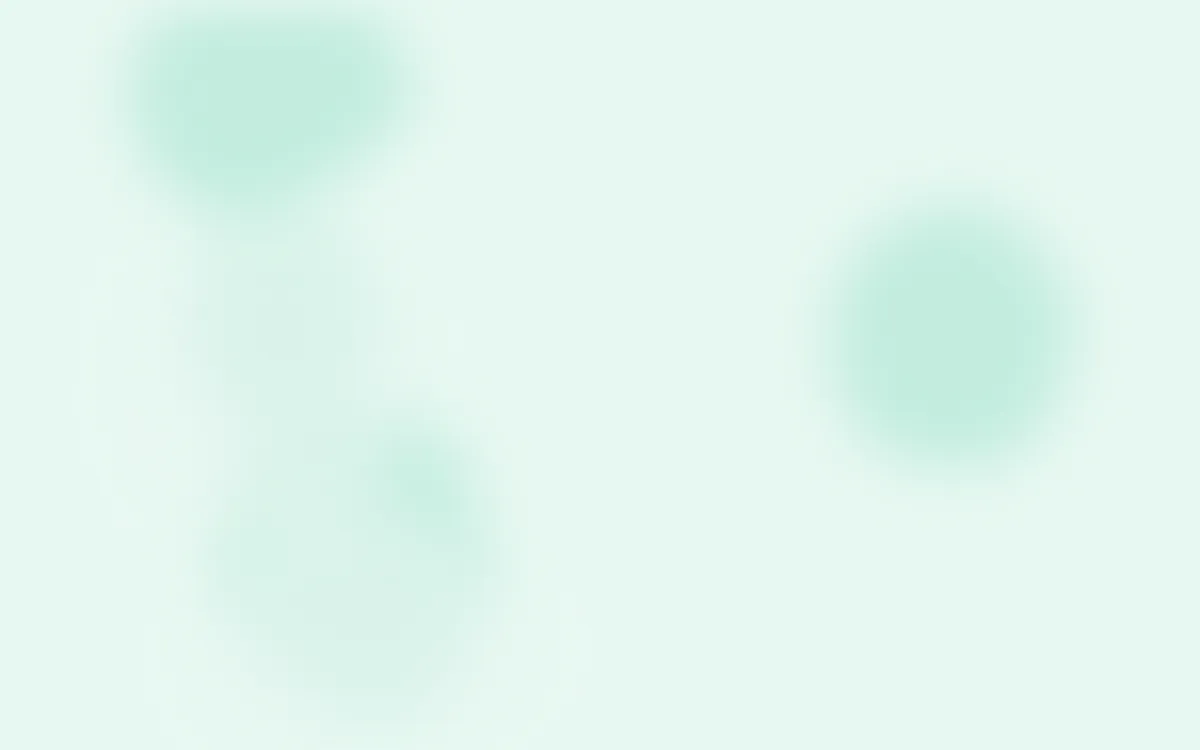 Midnight Mint Mist Forms — light green blob background