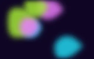 Neon Blobs — dark black, teal and purple blob background