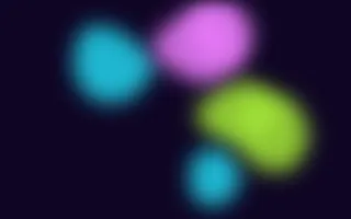 Neon Blobs III Neon Blobs III — dark black, teal and purple blob background, variation III