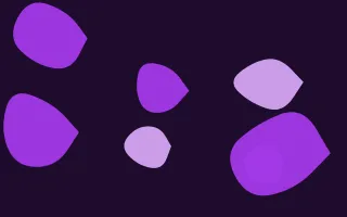 Orchid Pop Pop Forms III — dark purple blob background, variation III