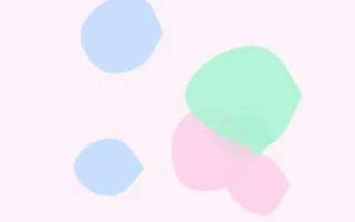 Pastel Dream Blobs — light white, blue and green blob background
