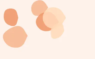 Peachette Forms III — light orange and white blob background, variation III