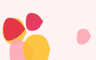 Rose Gold Blobs — light white, red and gold blob background