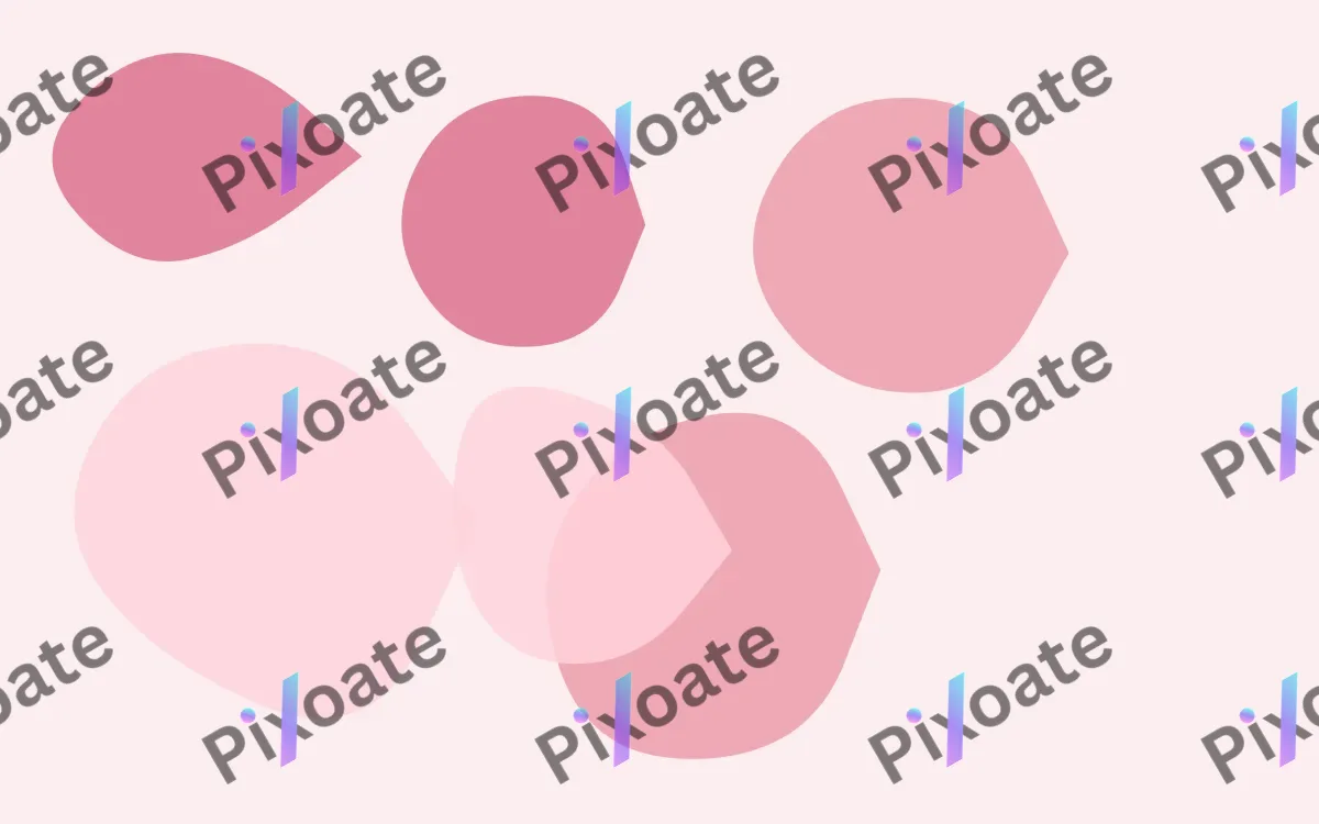 Rosea Forms — light red, pink and white blob background