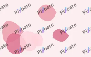 Rosea Forms III — light red, pink and white blob background, variation III
