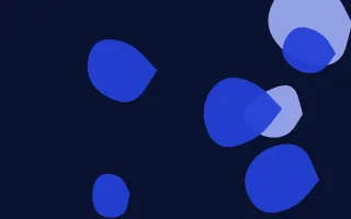 Sapphire Punch Pop Forms — dark blue blob background