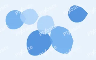 Skylark Forms II — colourful blue and white blob background, variation II