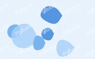 Skylark Forms III — colourful blue and white blob background, variation III