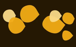 Solar Pop Forms II — dark black, gold and yellow blob background, variation II