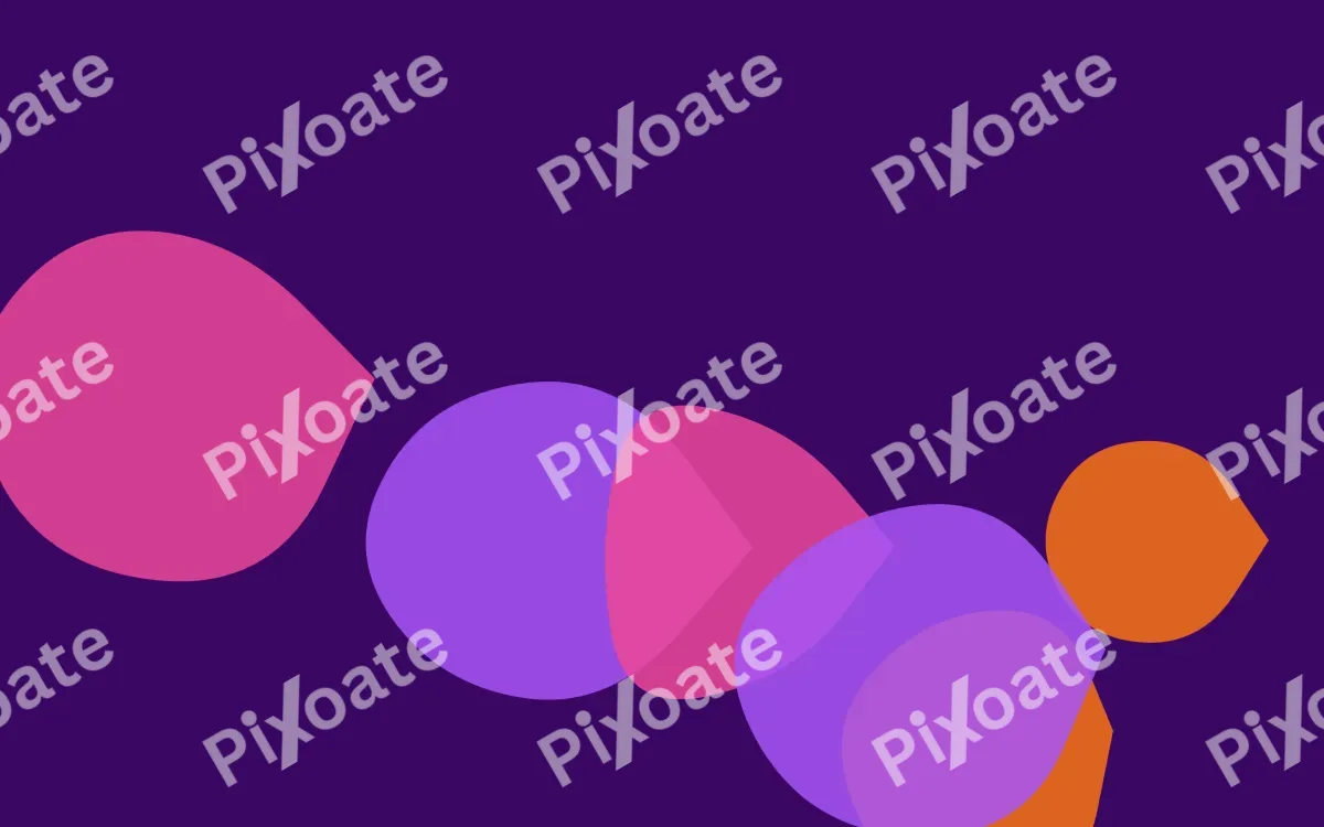Sunset Blobs — colourful purple, orange and pink blob background