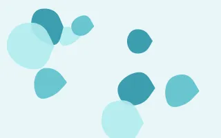 Tidepool Pebbles — light teal blob background