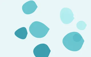 Tidepool Pebbles II — light teal blob background, variation II