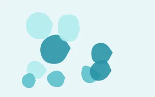 Tidepool Pebbles III — light teal blob background, variation III