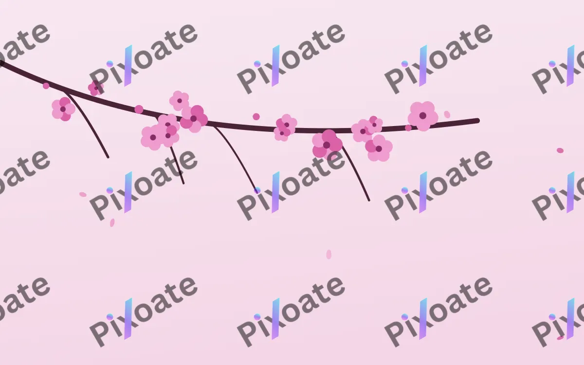 Fuchsia Bloom — light pink and white blossom background