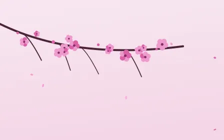 Fuchsia Bloom — light pink and white blossom background