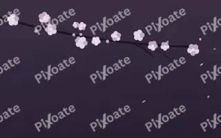 Ivory Dusk Branch — dark pink and purple blossom background